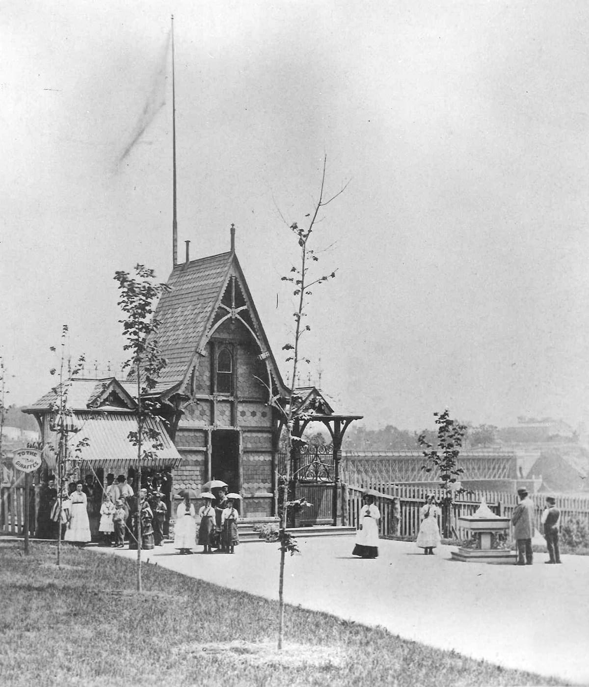 Vintage image of North Gate